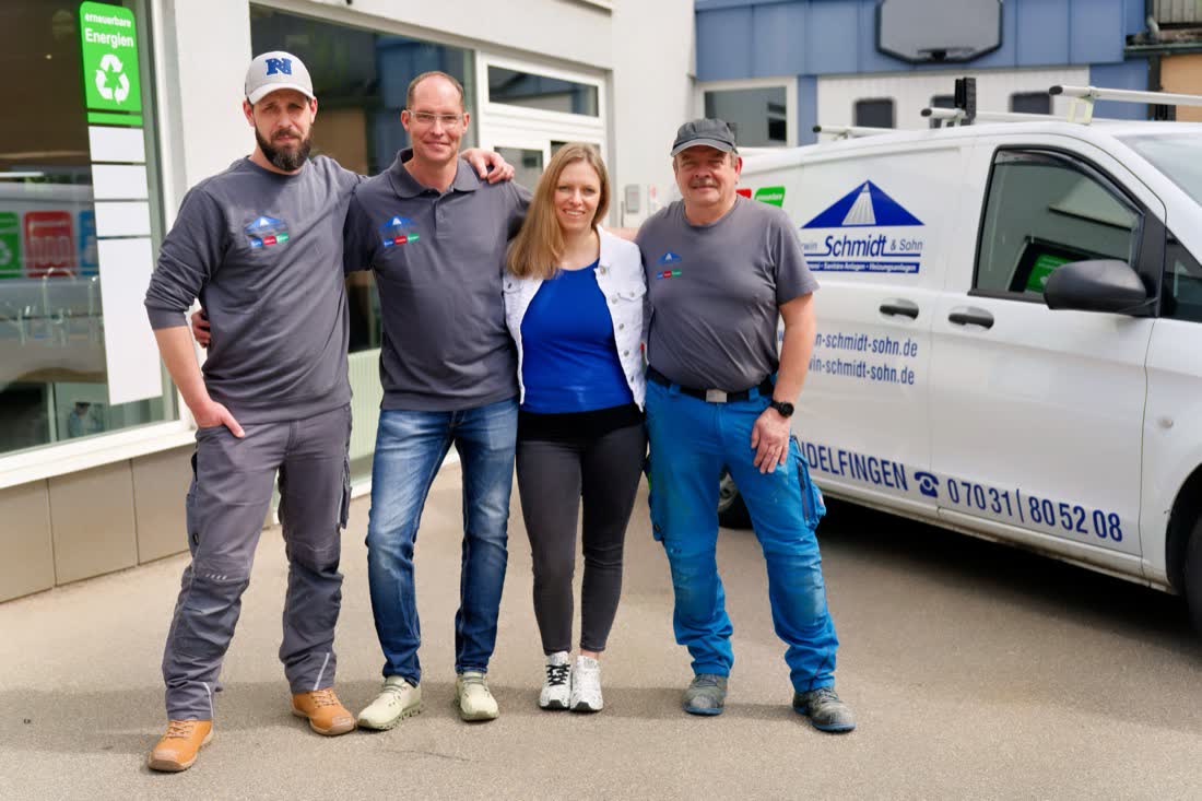 Team von Erwin Schmidt & Sohn, SHK-Familienbetrieb Sindelfingen