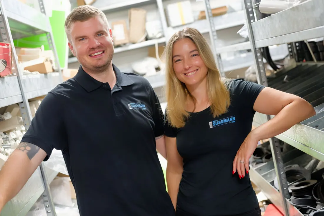 Patrick und Mirjana Wähnl am Empfang der Erich Sussmann GmbH